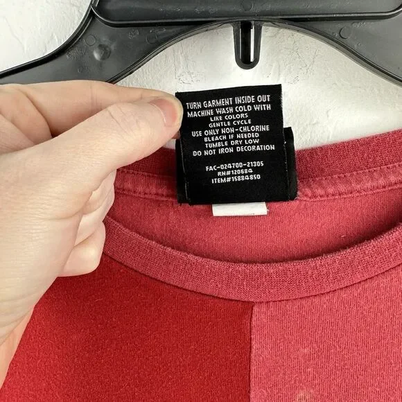 Avatar: The Last Airbender Fire Nation Dark Red Firebender T-Shirt L Color Block - Picture 5 of 9